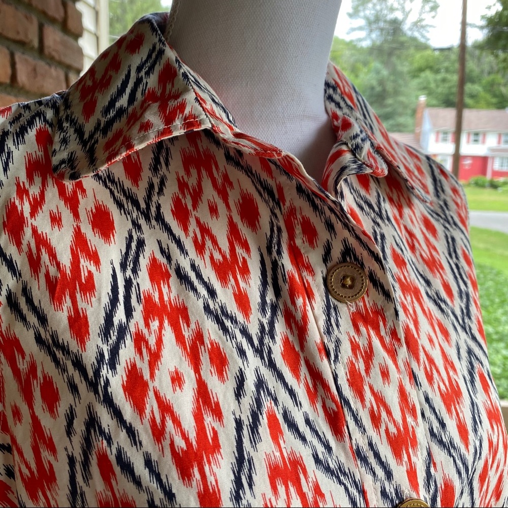 Lands’ End Ikat Shirt Dress - Picture 7 of 9